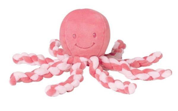 Nattou Peluche Poulpe Rose Corail Rose Clair Lapidou